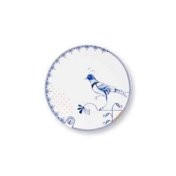 Pip Studio Pip & The Blue Bird Gebaksbord 18 cm - wit 