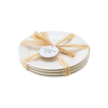 Royal Doulton 1815 Pure Ontbijtbord 24 cm - Set van 4