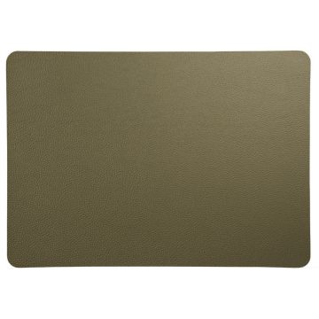 ASA Selection Placemats Placemat 33x46 cm - lederlook olijfgroen ruw