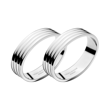 Georg Jensen Bernadotte Servetringen RVS Set van 2