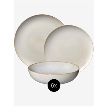 ASA Selection Saisons Sand (beige) 18-delige serviesset, 6 personen