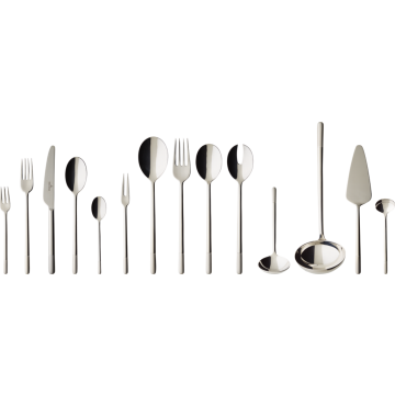 Villeroy & Boch Ella Satin Bestekcassette 70-delig voor 12 personen