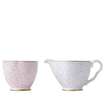 Wedgwood Cuckoo Melkkannetje en suikerbowl 