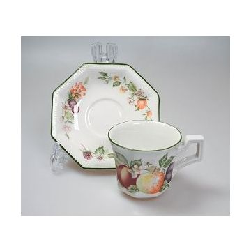 Johnson Brothers Fresh Fruit Espressokop en schotel