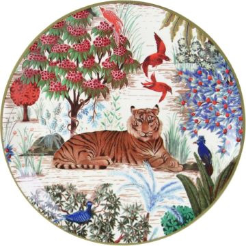 Gien Le Jardin Du Palais Gebaksbord Tijger 17 cm