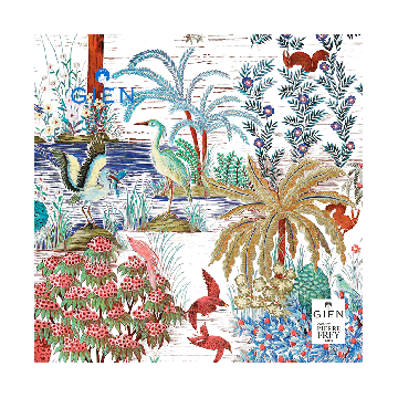 Gien Jardin du Palais Servetten 33x33 cm - 20 stuks 