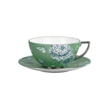 Wedgwood Jasper Conran Chinoiserie Theekop en schotel GROEN