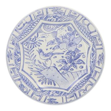 Gien Oiseau Bleu Ontbijt- dessertbord 22 cm – set van 4
