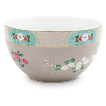 Pip Studio Blushing Birds Bowl 18 cm - khaki