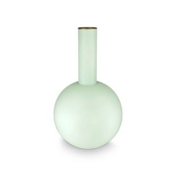 Pip Studio Home Vaas Metaal Groot 42 cm - Lichtblauw Mat