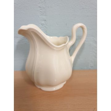 Wedgwood Queens Plain Melkkannetje groot H10cm, 0.15 ltr