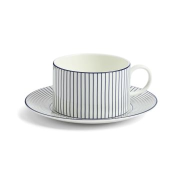 Wedgwood Gio Pinstripe Kop en schotel White 220 ml