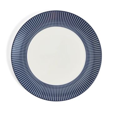 Wedgwood Gio Pinstripe Ontbijtbord Blue 24 cm