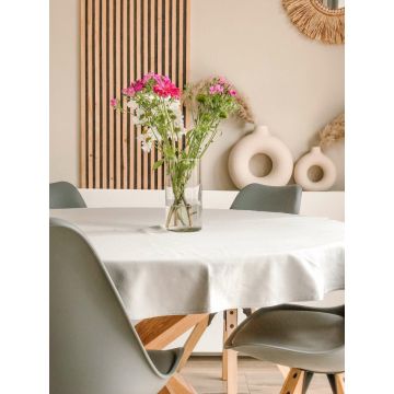 Organic Home Desert Round Tafelkleed 160 cm - Misty Grey