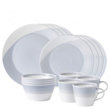 Royal Doulton 1815 16-delige Serviesset 4-personen Blauw