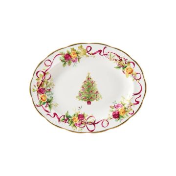 Royal Albert Old Country Roses Christmas Tree Ovalen Schaal 33 cm