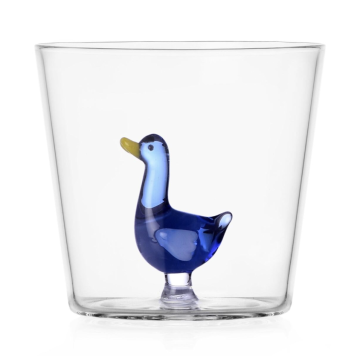 Ichendorf Milano Animal Farm Waterglas Blue Goose 350 ml