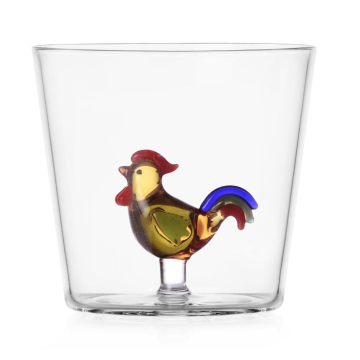 Ichendorf Milano Animal Farm Waterglas Rooster 350 ml