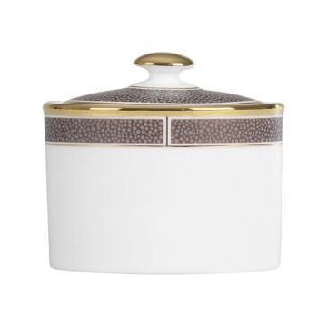 Wedgwood Shagreen Cocoa Suikerpot - Jampot