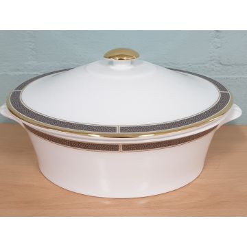 Wedgwood Shagreen Cocoa Dekschaal