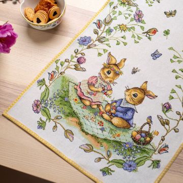 Spring Fantasy Pasen Gobelin loper Familie XL