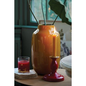 Pip Studio Home Vaas Metaal Ovaal 30 cm - Geel