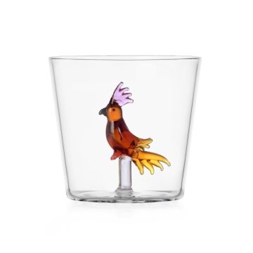 Ichendorf Milano Talking Trees waterglas Amber Tropical Bird - 350 ml 