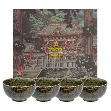 TOKYO Design Shinryoku Green Japanse Porseleinen Kom 500 ml  4-delig 