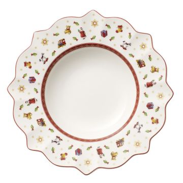 Villeroy & Boch Christmas Toy's Delight Diep bord 26 cm wit