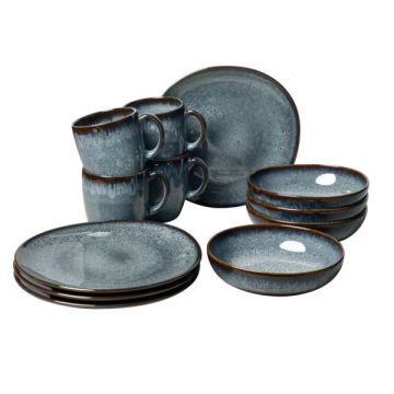 Villeroy & Boch Lave Ontbijtset 12-delig - 4 personen -Gris