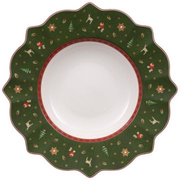 Villeroy & Boch Christmas Toy's Delight Diep bord 26 cm groen