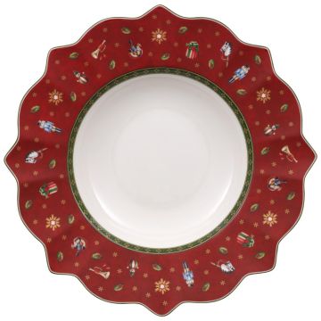 Villeroy & Boch Christmas Toy's Delight Diep bord 26 cm rood