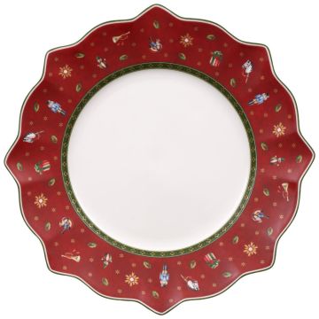 Villeroy & Boch Christmas Toy's Delight Dinerbord 29 cm rood