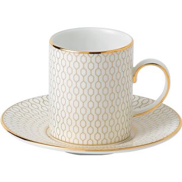 Wedgwood Gio Gold Espressokop 0.08 ltr en schotel
