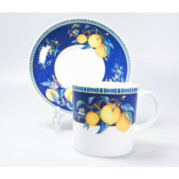 Wedgwood Citrons Koffiekop en schotel CAN