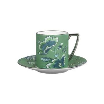 Wedgwood Jasper Conran Chinoiserie Espressokop en schotel GROEN