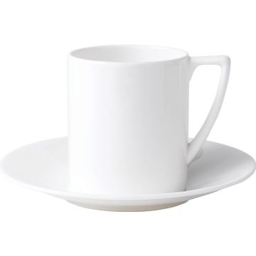 Wedgwood Jasper Conran White Espressokop 0.08 ltr en schotel