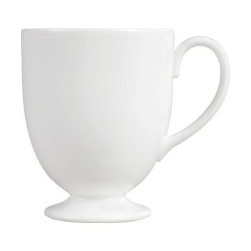 Wedgwood White China Beker met oor 0.24 ltr Leigh
