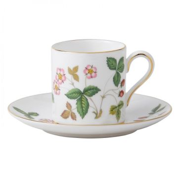 Wedgwood Wild Strawberry Espressokop en schotel 80 ml
