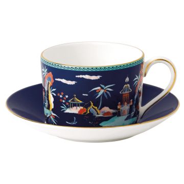 Wedgwood Wonderlust Theekop en schotel Blue Pagoda