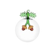 Ichendorf Milano Acorns Glazen Kerstbal Acorns Inside - set van 2
