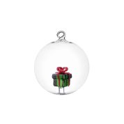 Ichendorf Milano Christmas Tales Glazen Kerstbal Gift Green - set van 2