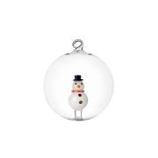 Ichendorf Milano Christmas Tales Glazen Kerstbal Snowman - set van 2