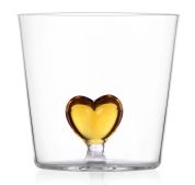 Ichendorf Milano Cuore Waterglas Yellow Heart 
