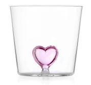 Ichendorf Milano Cuore Waterglas Pink Heart 