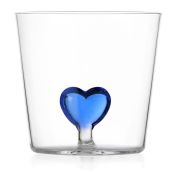 Ichendorf Milano Cuore Waterglas Blue Heart 