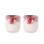 Villeroy & Boch Rose Garden Beker 0.29 ltr zonder oor - Set van 2