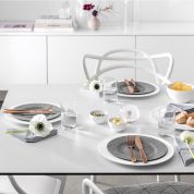 Villeroy & Boch Manufacture Rock Granit Ontbijtbord met rand 22 cm - grijs