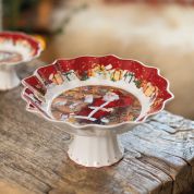 Villeroy & Boch Christmas Toy's Fantasy Schaal op voet 25 cm - Santa leest verlanglijst