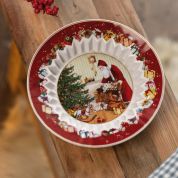 Villeroy & Boch Christmas Toy's Fantasy Schaal 25 cm - Santa brengt cadeaus